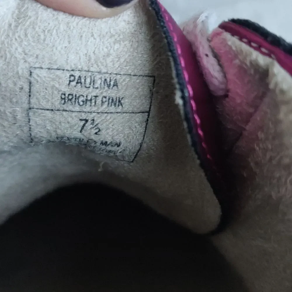 NWT Shu Shop Paulina bright pink star shoes